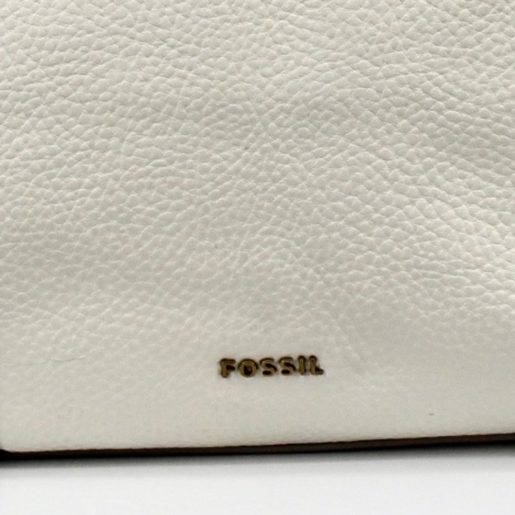 Fossil Jenna tote bag in white leather - Picture 2 of 5